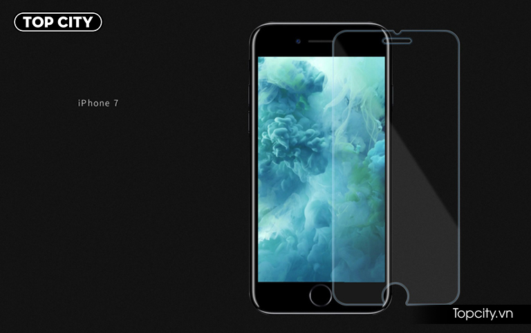 Kính cường lực iPhone 7 Plus 9H siêu cứng siêu mỏng chỉ 0.1mm 7